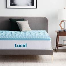 Gel mattress Lucid 2 Inch Zoned Gel Memory Foam Mattress Topper, Full Matelas en Polyéther