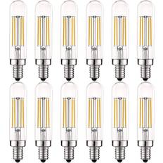 Edison led bulb dimmable Luxrite t6 t6.5 edison led bulb 5w 3000k soft white dimmable 500lm e12 12-pack