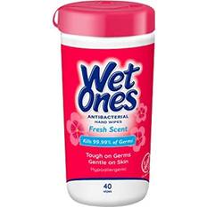 Wipes Skin Cleansing Wet Ones Antibacterial Hand Wipes Fresh Scent 40-pack