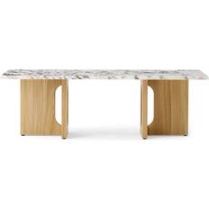 Audo Copenhagen Coffee Tables Audo Copenhagen Androgyne Oak/Calacatta Viola Coffee Table 17.7x47.2"