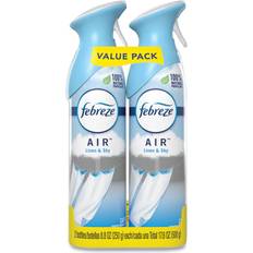 Liquid Bathroom Cleaners Febreze Aerosol Air Linen and Sky 2-pack