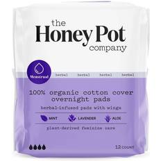 Organic Cotton Cover Overnight Pads with Wings Regular