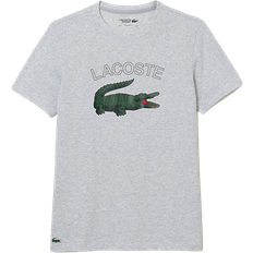 Lacoste Men's Sports Crocodile Print Jersey T-shirt - Grey Chine