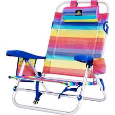 BigBuy Outdoor Beach Chair Textiline Multicolour