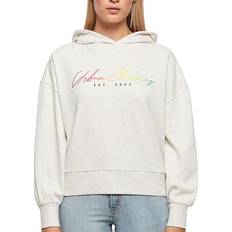 Urban Classics Frauen Hoody Oversized Rainbow - Light Grey