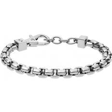 Armani Exchange Herrarmband För Män - Grått Silver