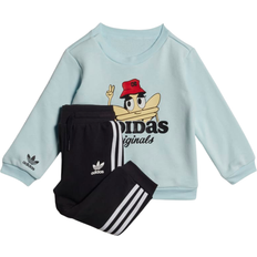 Adidas Kid's Originals Trefoil Crew Set - Almost Blue