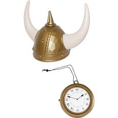 Vikings Accessories Nicky Bigs Novelties Adult Deluxe Gangster Viking Helmet Clock Necklace