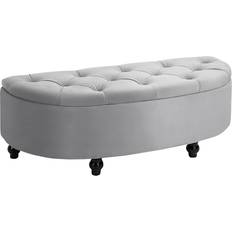 Velvet Benches Homcom Semi-Circle Storage Bench 120x42cm