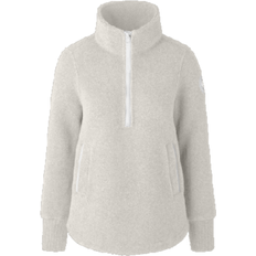 Canada Goose Damen Pullover Canada Goose Severn 1/2 Zip Kind Fleece HUMANATURE Sweater - Mist Grey