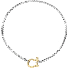 Artizan Joyeria Herradura Mix Necklace - Silver/Gold