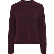 Pieces Ellen Pullover - Grape Wine