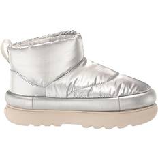 Dame - Sølv Ankelstøvletter UGG Classic Maxi Mini - Metallic Silver