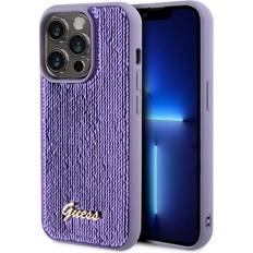 Guess iPhone 15 Pro Sequin Script Logo Cover Lilla