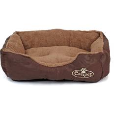 Small Dog Bed in Leather Fur Fleece Easipet