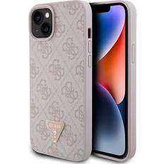 Guess Case for iPhone 15 Plus Raised Light Pink