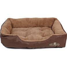 Medium Dog Bed in Leather Fur Fleece Easipet
