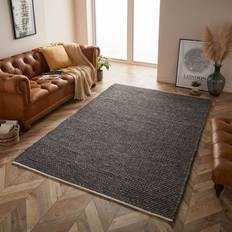 B&Q Carpets B&Q Savannah Textured Charcoal X Black