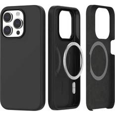 Iphone 15 pro silicone apple Tech-Protect iPhone 15 Silikoneetui Magsafe Sort