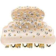 Dark Hair clip Claw With Swarovski Crystals Small
