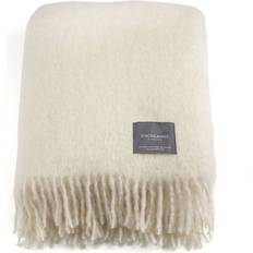 Stackelbergs Mohair Valset Tæppe Hvid (170x130cm)