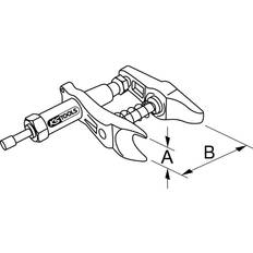 KS Tools 670.0171 Hydraulischer Kugelgelenk-Ausdrücker, 45mm Ratschenschlüssel