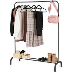 Livivo Freestanding Black Clothes Rack 40x150cm