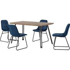 Blue Dining Sets SECONIQUE Quebec Straight Edge Dining Set