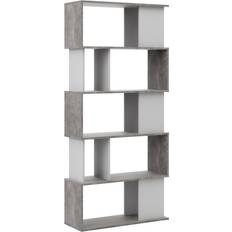 Scaffali per libri Tvilum Libreria 7 Ripiani Bianco Cemento Kit Scaffale per libri