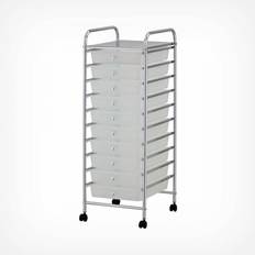 VonHaus 10 Drawer Trolley Table