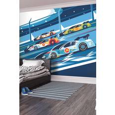 Borter Tapeter Origin Murals Origin Murals Sports Cars Blue Wall Mural 3.5 x 2.8m