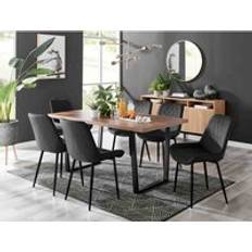 B&Q Box Kylo Brown Wood Dining Set