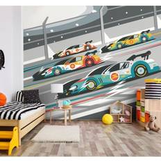 Borter Tapeter Origin Murals Origin Murals Sports Cars Grey Wall Mural 3.5 x 2.8m