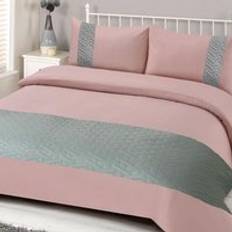 Hemtextil Brentfords Pinsonic örngott präglad Påslakan Svart, Rosa
