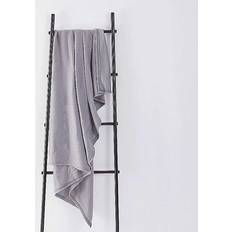 Dreamscene Warm Soft Plain Fleece Blankets Silver, Grey