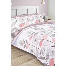 Checkered Bed Linen Dreamscene Allium Check Duvet Cover Grey