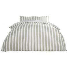 Dreamscene Stripe Line Reversible With Duvet Cover Green