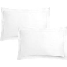 Highams Cotton Oxford Pillow Case White (75x50cm)