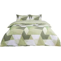 Dreamscene Shapes Geo Duvet Cover Green