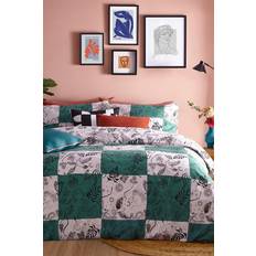 Textiles Furn Mythos Checkerboard Printed Duvet Cover Black