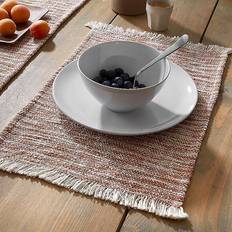 Cotton Place Mats Pineapple Elephant Textured Frayed Edge Place Mat