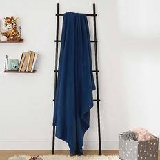 Textiles Dreamscene Warm Soft Plain Fleece Blankets Blue