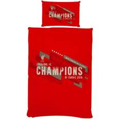 B&Q Liverpool FC Champions Of Europe Set Duvet Cover Red