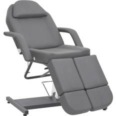 vidaXL Behandlingsstol konstläder grå 180x62x78