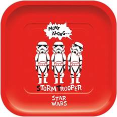 White Disposable Plates Star Wars Paper Stormtrooper Party Plates Pack of 4