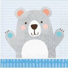 B&Q 2 Ply Bear Birthday Napkins Pack of 16