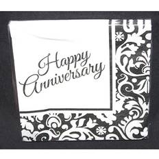 Unique Party Paper Napkins Happy Anniversary 16-pack