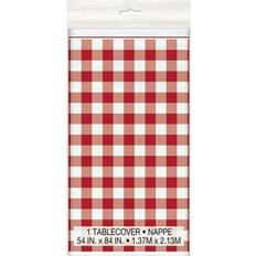 Blanco Manteles Unique Party Plastic Gingham Table Cover