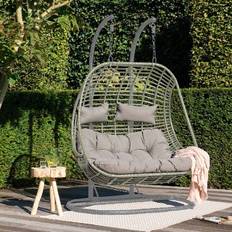 Double hanging egg chair Dawsons Living Vienna Double Egg Swing