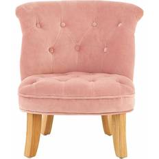 Roze Zitmeubelen Premier Housewares Estelle Velvet Kids Chair Light Pink